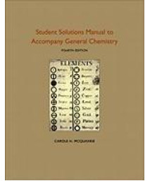 Student Solutions Manual to Accompany General Chemistry: RSC