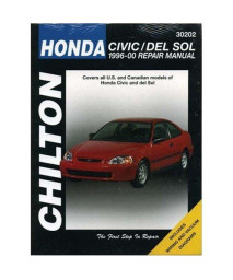 Honda Civic/del Sol, 1996-2000 (Chilton Total Car Care Series Manuals)