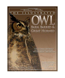 Illustrated Owl: Barn, Barred & Great Horned: The Ultimate Reference Guide for Bird Lovers, Artists, & Woodcarvers (The Denny Rogers Visual Reference series)