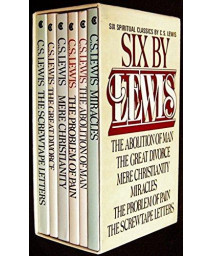 Six by Lewis box set: The Abolition of Man, The Great Divorce, Mere Christianity, Miracles, The Problem of Pain, The Screwtape Letters      (Paperback)