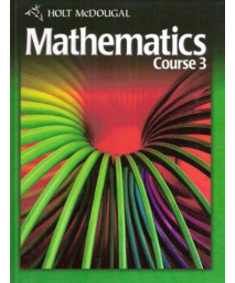 Holt McDougal Mathematics, Course 3, Student Edition      (Hardcover)