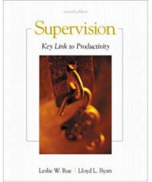 Supervision: Key Link to Productivity      (Paperback)