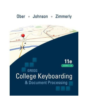Gregg College Keyboarding & Document Processing (GDP); Lessons 1-20 text