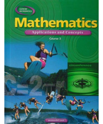 Mathematics: Applications and Concepts, Course 3, Student Edition (MATH APPLIC & CONN CRSE)      (Hardcover)