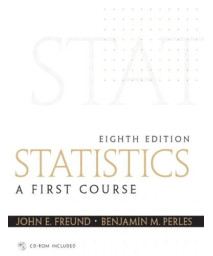 Statistics: A First Course (8th Edition)      (Paperback)