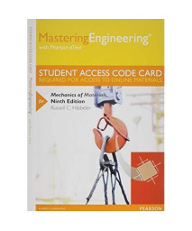 MasteringEngineering with Pearson eText -- Standalone Access Card -- for Mechanics of Materials