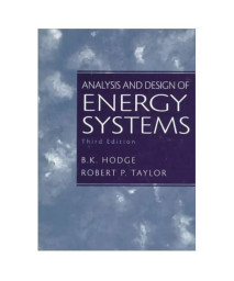 Analysis and Design of Energy Systems (3rd Edition)      (Paperback)