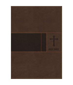 NIV, Gift Bible, Leathersoft, Brown, Red Letter Edition