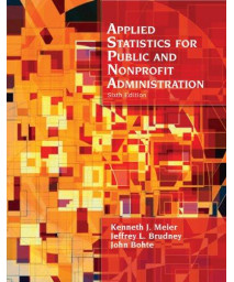 Applied Statistics for Public and Nonprofit Administration      (Paperback)