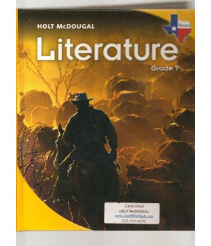 Holt McDougal Literature Texas: Student Edition Grade 07 2010      (Hardcover)