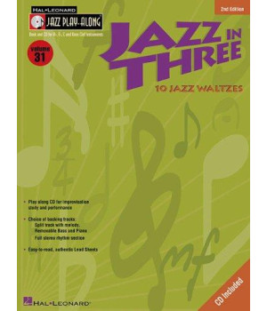 Jazz in Three: Jazz Play-Along Volume 31 (Jazz Play Along Series)      (Paperback)