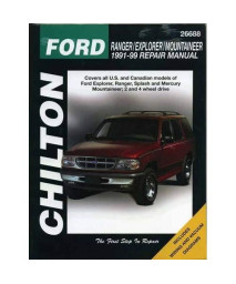 Ford Ranger, Explorer, and Mountaineer, 1991-99 (Chilton Total Car Care Series Manuals)