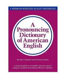 A Pronouncing Dictionary of American English