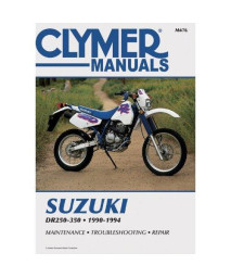 Clymer Suzuki DR250-350 90-94: Service, Repair, Maintenance (CLYMER MOTORCYCLE REPAIR)