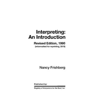 Interpreting:  An Introduction