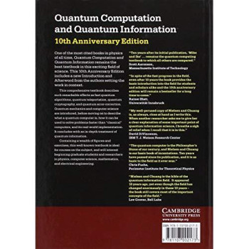 Quantum Computation and Quantum Information: 10th Anniversary Edition