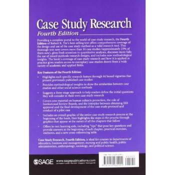 Case Study Research: Design and Methods (Applied Social Research Methods)