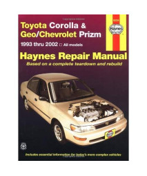 Toyota Corolla & Geo/Chevrolet Prizm Automotive Repair Manual