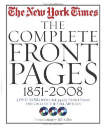 New York Times: The Complete Front Pages: 1851-2008      (Hardcover)