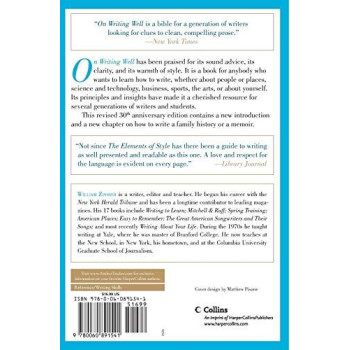 On Writing Well, 30Th Anniversary Edition: The Classic Guide To Writing Nonfiction