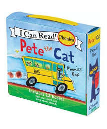 Pete The Cat 12-Book Phonics Fun!: Includes 12 Mini-Books Featuring Short And Long Vowel Sounds (My First I Can Read)