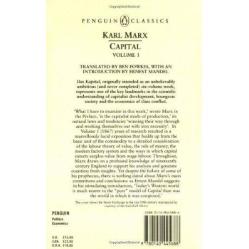 Capital: Volume 1: A Critique Of Political Economy (Penguin Classics)