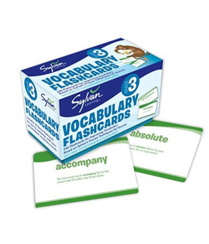 3Rd Grade Vocabulary Flashcards: 240 Flashcards For Improving Vocabulary Based On Sylvan'S Proven Techniques For Success (Sylvan Language Arts Flashcards)