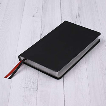 Niv, Thinline Bible, Bonded Leather, Black, Red Letter, Comfort Print