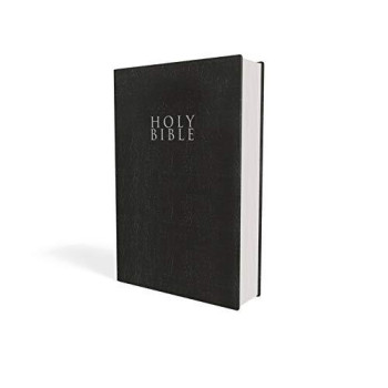 Niv, Gift And Award Bible, Leather-Look, Black, Red Letter, Comfort Print