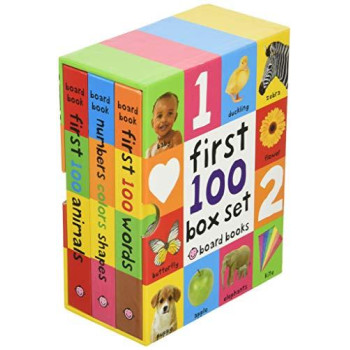 First 100 Board Book Box Set (3 Books)