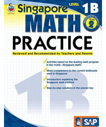 Singapore Math - Level 1B Math Practice Workbook For 1St, 2Nd Grade, Paperback, Ages 7-8 With Answer Key
