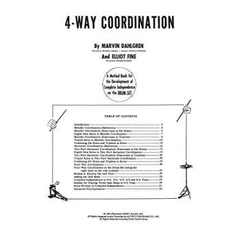 4-Way Coordination: A Method Book For The Development Of Complete Independence On The Drum Set