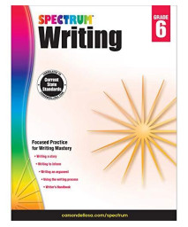 Spectrum | Writing Workbook | 6Th Grade, 136Pgs