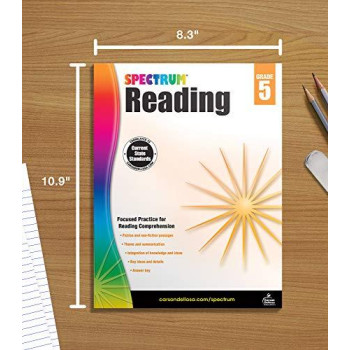 Spectrum | Reading Workbook | 5Th Grade, 174Pgs