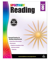 Spectrum | Reading Workbook | 8Th Grade, 160Pgs