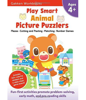 Play Smart Animal Picture Puzzlers Age 4+: At-Home Activity Workbook (20)
