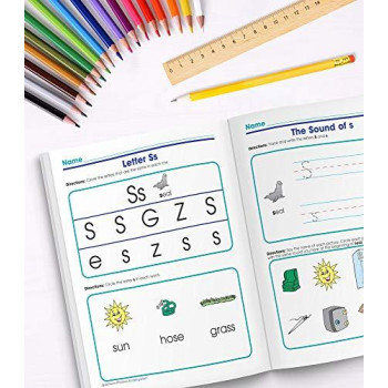 Spectrum Phonics For Kindergarten Workbook-Grade K State Standards, Abc Letters And Sounds Practice With Answer Key For Homeschool Or Classroom (144 Pgs)