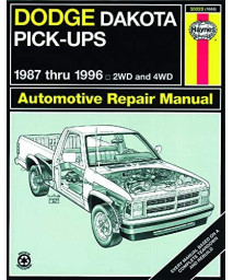 Dodge Dakota Pick-Up (1987-1996) Haynes Repair Manual (Usa)