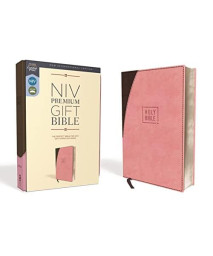 NIV, Premium Gift Bible, Leathersoft, Pink/Brown, Red Letter, Comfort Print: The Perfect Bible for Any Gift-Giving Occasion