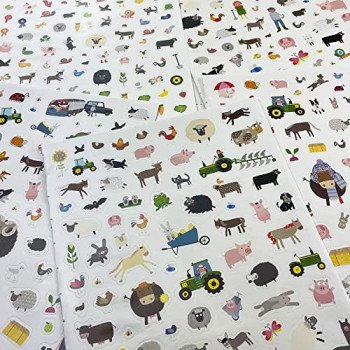 Farm - 500 Stickers and Puzzle Activities: Fold Out and Play! (John Deere: Children's Interactive Fold Out and Play Puzzle Activity Book)