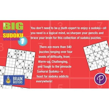 Big Book of Sudoku: Over 500 Puzzles & Solutions, Easy to Hard Puzzles for Adults