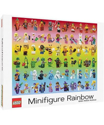 Lego Minifigure Rainbow 1000-Piece Puzzle