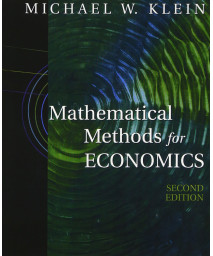 Mathematical Methods for Economics