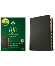 NLT Life Application Study Bible, Third Edition (Red Letter, Genuine Leather, Black, Indexed)
