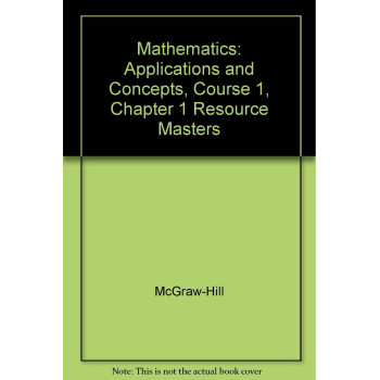 Mathematics: Applications and Concepts, Course 1, Chapter 1 Resource Masters