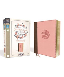 NIV, Journal the Word Bible for Women, Leathersoft, Brown/Pink, Red Letter, Comfort Print: 500+ Prompts to Encourage Journaling and Reflection