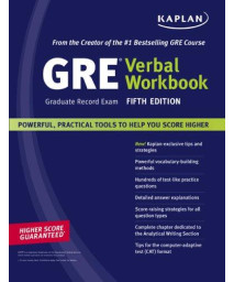 Kaplan GRE Exam Verbal Workbook, Fifth Edition