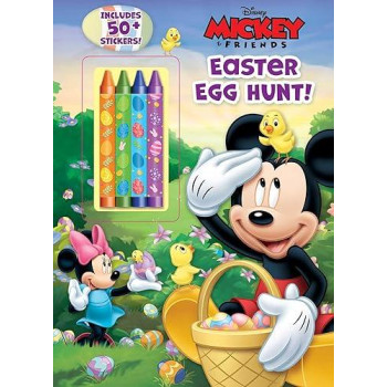 Disney Mickey Mouse: Easter Egg Hunt! (Coloring & Activity With Crayons)
