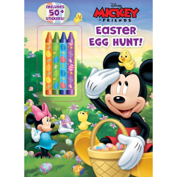 Disney Mickey Mouse: Easter Egg Hunt! (Coloring & Activity With Crayons)