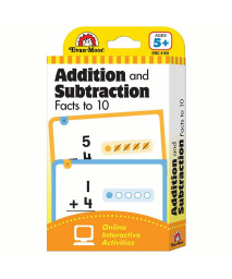 Evan-Moor Learning Line Flashcards: Addition And Subtraction Facts To 10, Grade 1+ (Age 5+) (Flashcards: Math)